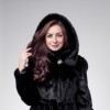 Черные шубы с капюшоном в Хасавюрте